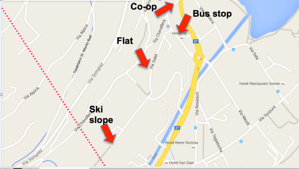 Map of St Moritz Via Salet 10