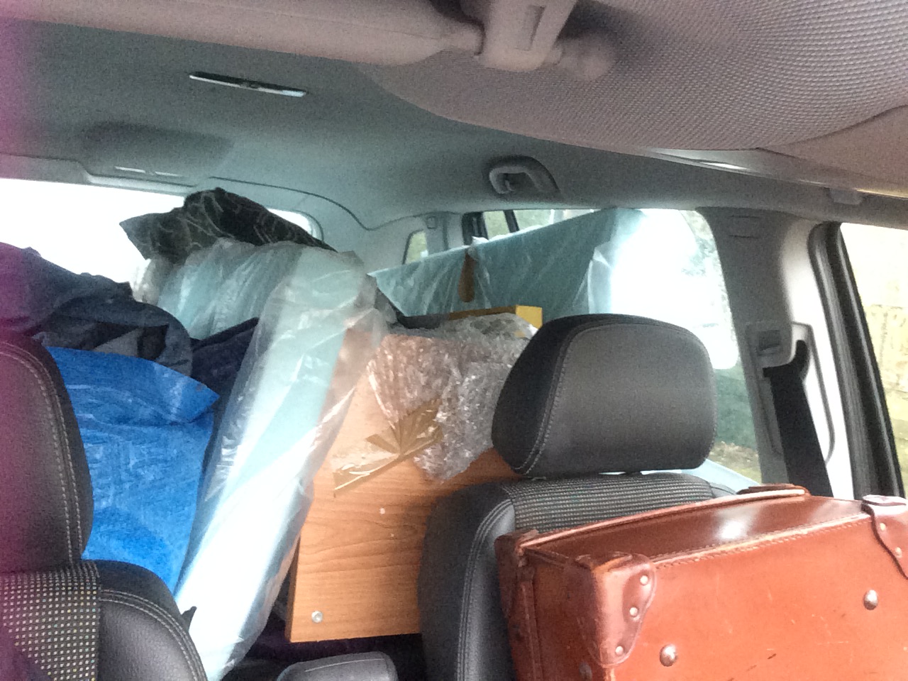 car packed to the gunnels